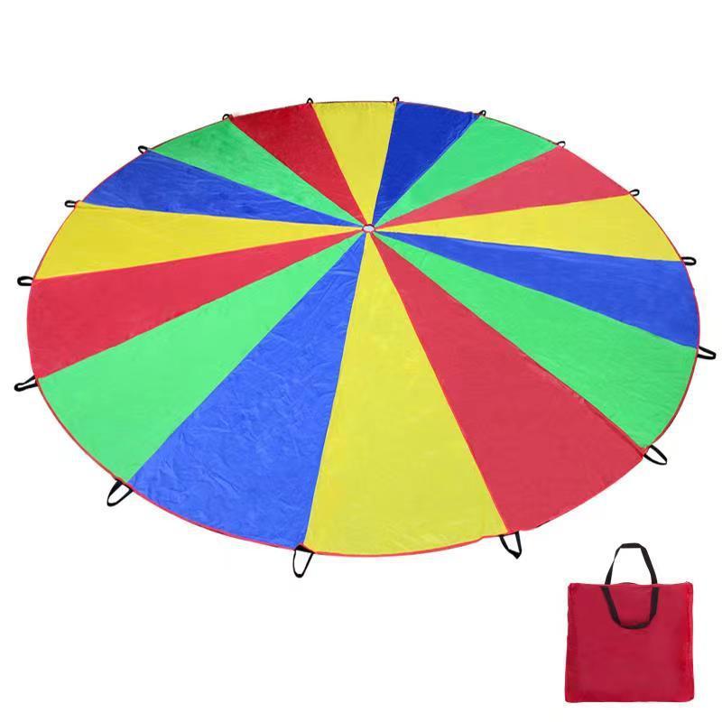 Activities & Games |   Martin Sports Multi-Color Parachute, 24' Diameter With 20 Handles For Outdoor Play Activities & Games Activities & Games