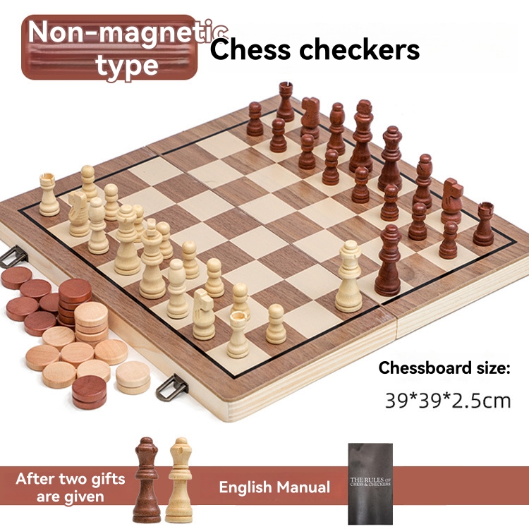 Board Games |   Sheesham French Chess Set With Walnut & Maple Veneer Board Board Games Board Games