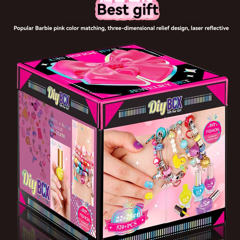 Crafts & Activities |   Juicy Couture Mini Pink & Precious Diy Bracelet Kit – Create Stylish Jewelry Arts & Crafts Crafts & Activities