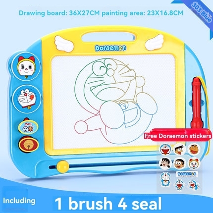 Drawing, Color & Painting |   Magnetic Multicolor Drawing Board With Stamps And Pen Arts & Crafts Drawing, Color & Painting