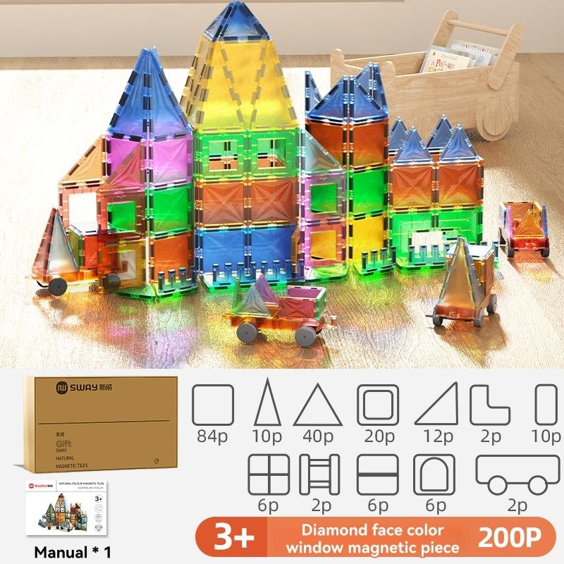 Magnetic Tiles & Building Sets |   Popular Playthings Magsnaps 100 Piece Magnetic Building Set Building Blocks & Sets Magnetic Tiles & Building Sets