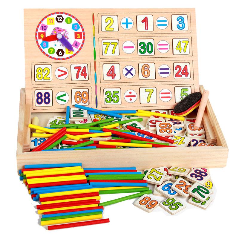 Math, Counting & Time |   Bio Toys Math School – Educational Wooden Activity Set Learning & Development Math, Counting & Time