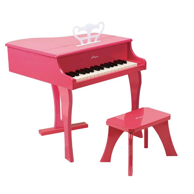 Musical & Sound Toys |   Hape Happy Grand Piano In Pink – Toddler Wooden Musical Instrument Baby & Toddler Toys Musical & Sound Toys