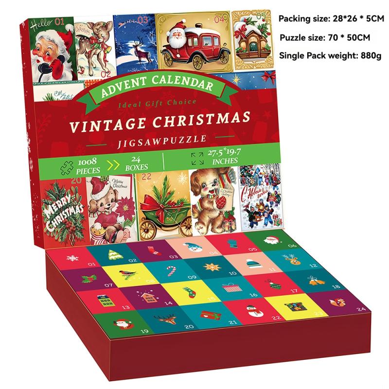 Puzzles |   Eurographics Christmas Cats Puzzle Advent Calendar Games & Puzzles Puzzles