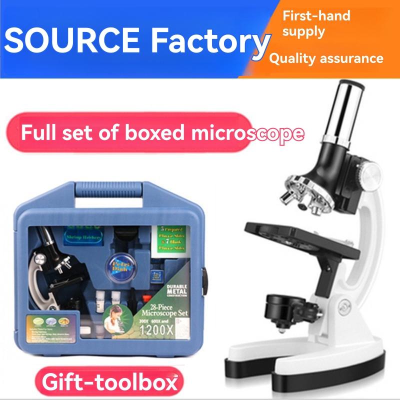 Science & Discovery |   Discovery #Mindblown Microscope Exploration Set, 48-Piece With Metal Case Learning & Development Science & Discovery