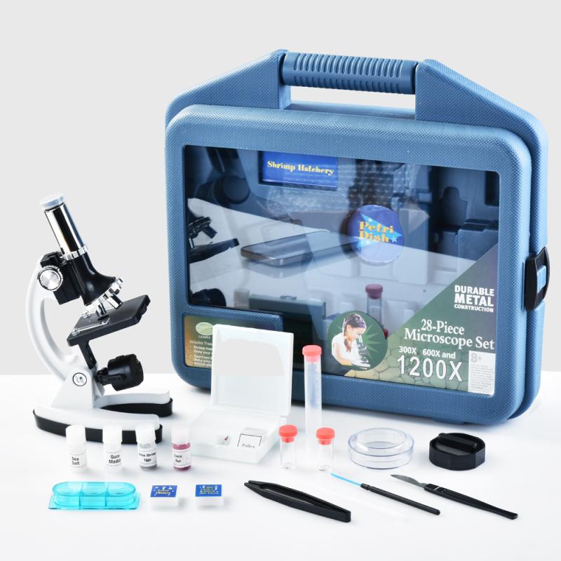 Science & Discovery |   Discovery #Mindblown Microscope Exploration Set, 48-Piece With Metal Case Learning & Development Science & Discovery