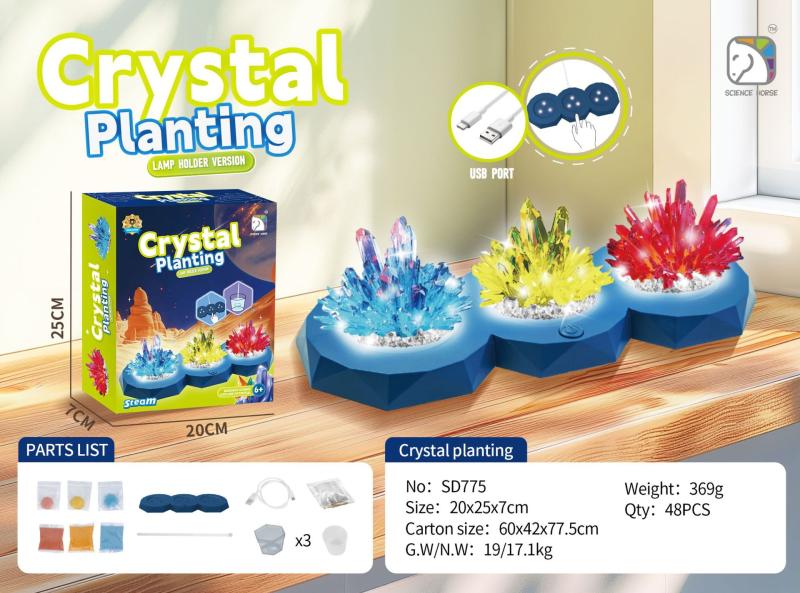 Science & Discovery |   Kidzlabs 4M Crystal Science Educational Kit – Grow Your Own Crystals Learning & Development Science & Discovery