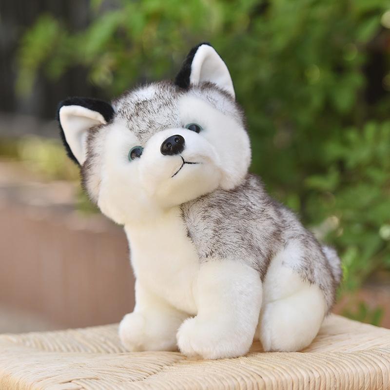 Stuffed Animals & Plush Toys |   Geoffrey's Toy Box 10 Inch Siberian Husky Plush Puppy – Exclusive At Baby & Toddler Toys Stuffed Animals & Plush Toys