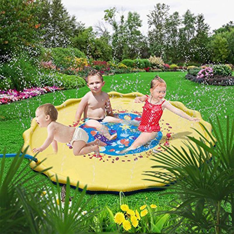 Swimming Pools & Water Toys |   Banzai 42 Inch Stomp 'N Splash Blast Pad Sprinkler Outdoor Play Swimming Pools & Water Toys