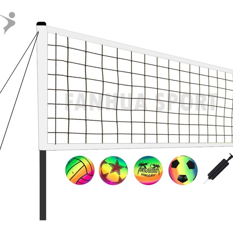 Toy Sports |   Black Series Night Glow Led Volleyball And Net Set For Outdoor Play Outdoor Play Toy Sports