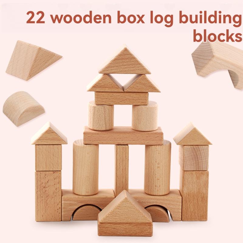 Wood & Jumbo Blocks |   Plan Toys 40 Unit Blocks Set – Colorful Wooden Building Blocks Building Blocks & Sets Wood & Jumbo Blocks