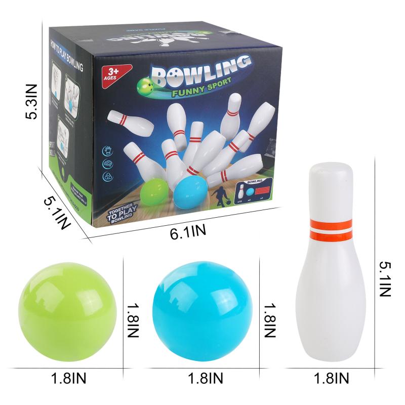 Family & Entertainments Games |   Maccabi Art Air Soccer Bowling Game With Led Light-Up Pins Family & Entertainments Games Family & Entertainments Games