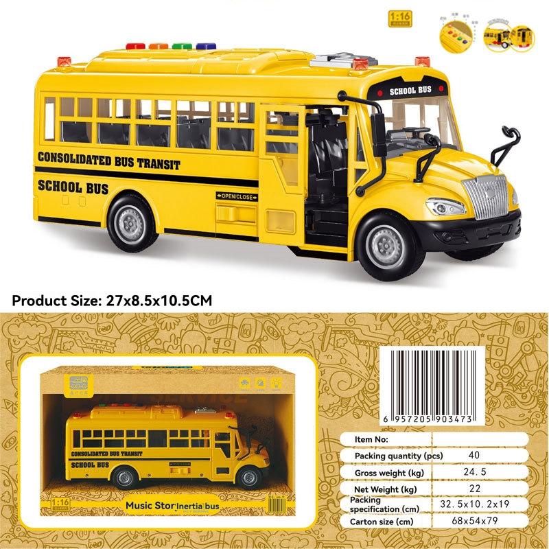 Playmobil |   Playmobil City Life 46-Piece School Bus Playset With Flashing Lights Building Blocks & Sets Playmobil